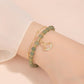 Bracciale portafortuna Wotian Jade realizzato in foglia d'oro