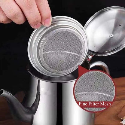 🔥 Vaso filtro olio in acciaio inox