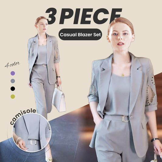 🔥VENDITA CALDAIA Donna Set di blazer casual 3 pezzi