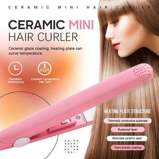 Mini piastra per capelli in ceramica